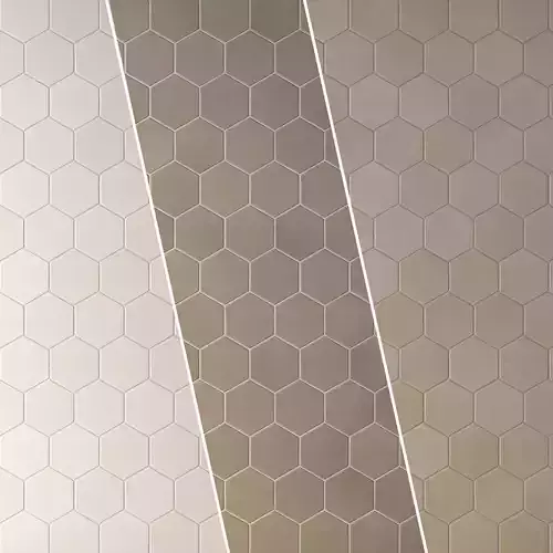 Tile Makoto Matte Ceramic Hexagonal - Set 16