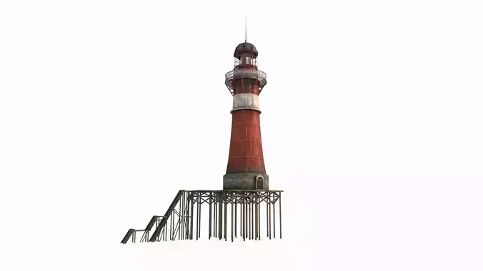 Hand drawn architectural lighthouse