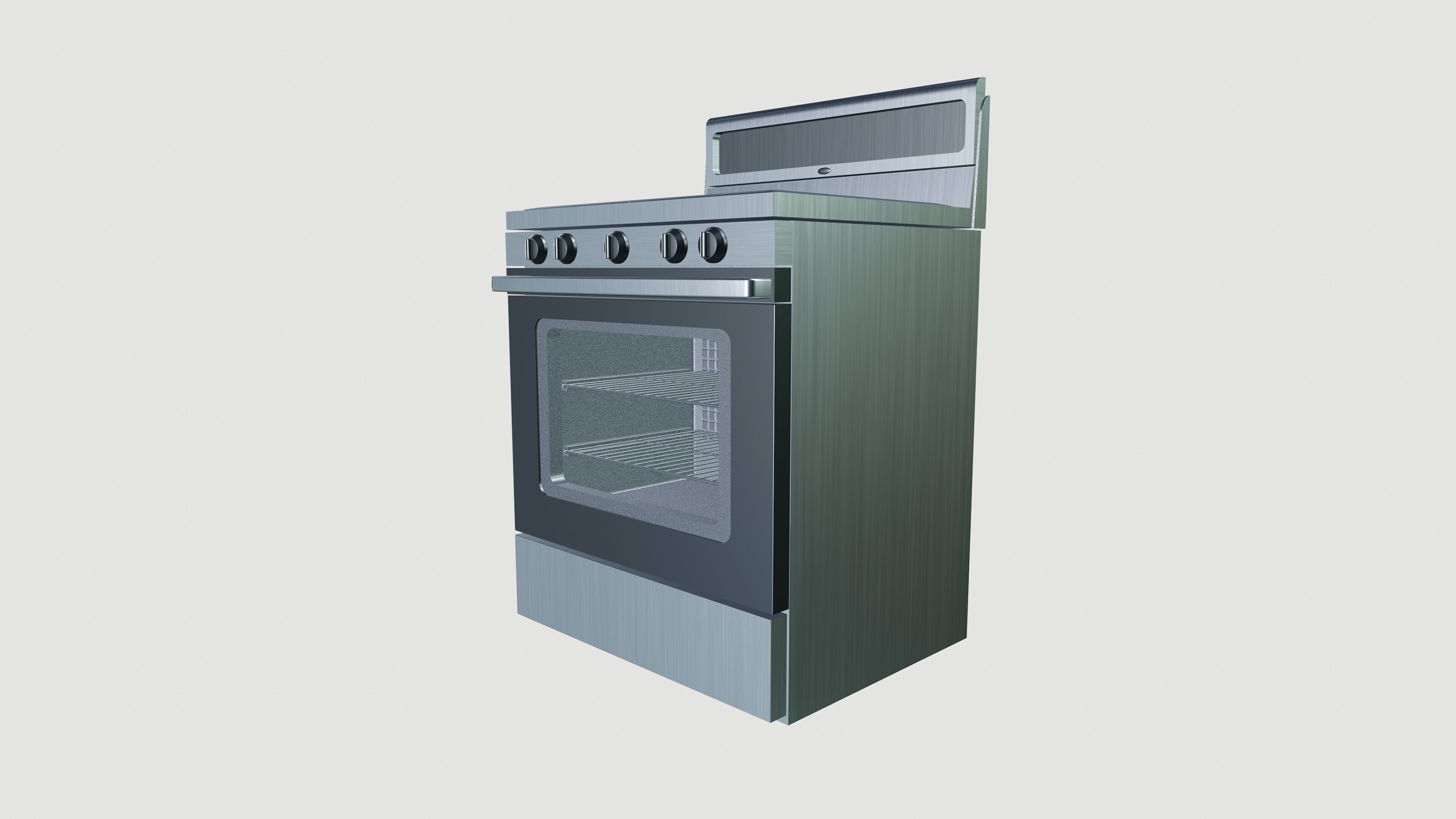 Gas Cooker 3D model_2