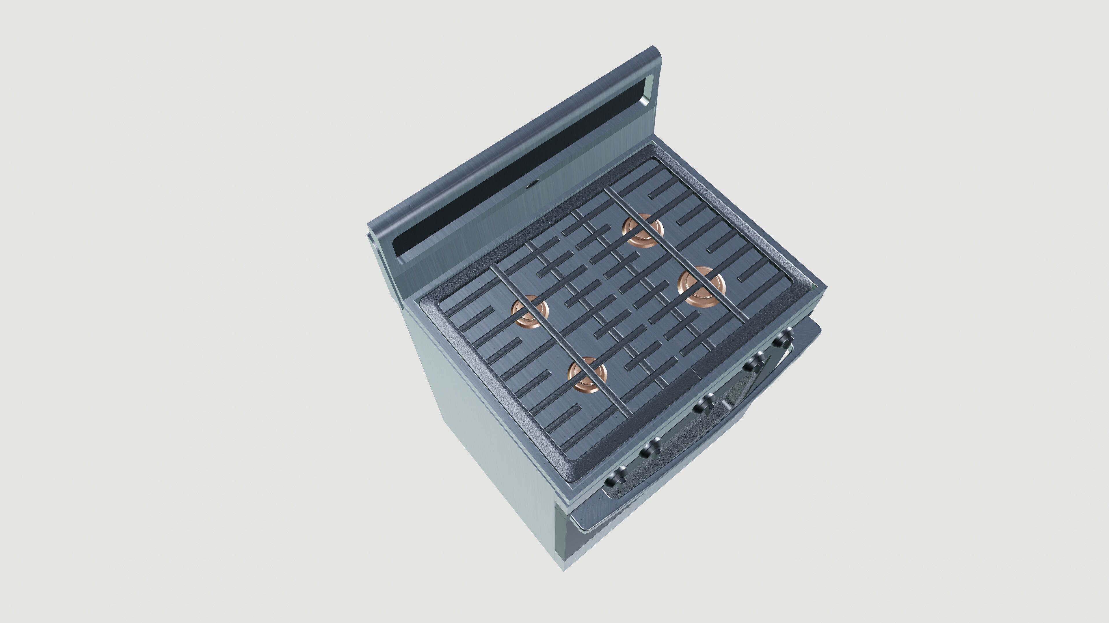 Gas Cooker 3D model_4