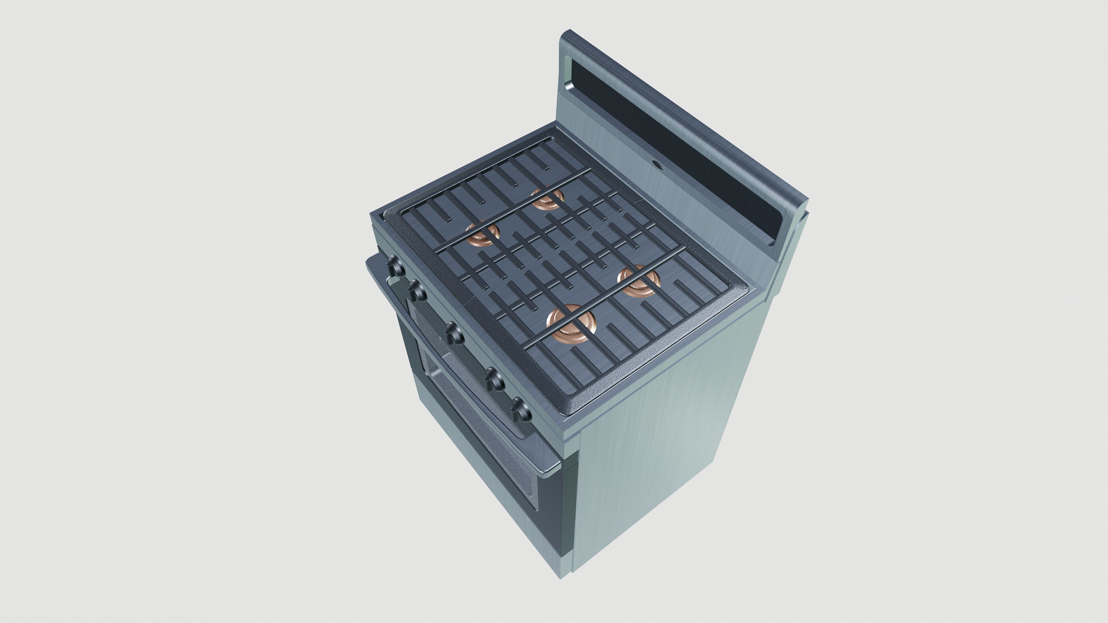 Gas Cooker 3D model_3