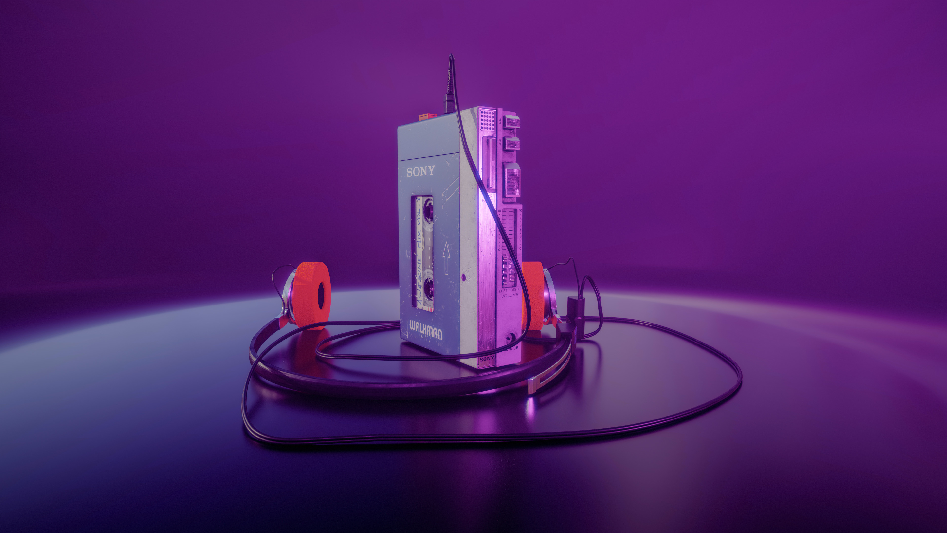 Sony Walkman TPS-L2 Low-poly 3D model_2