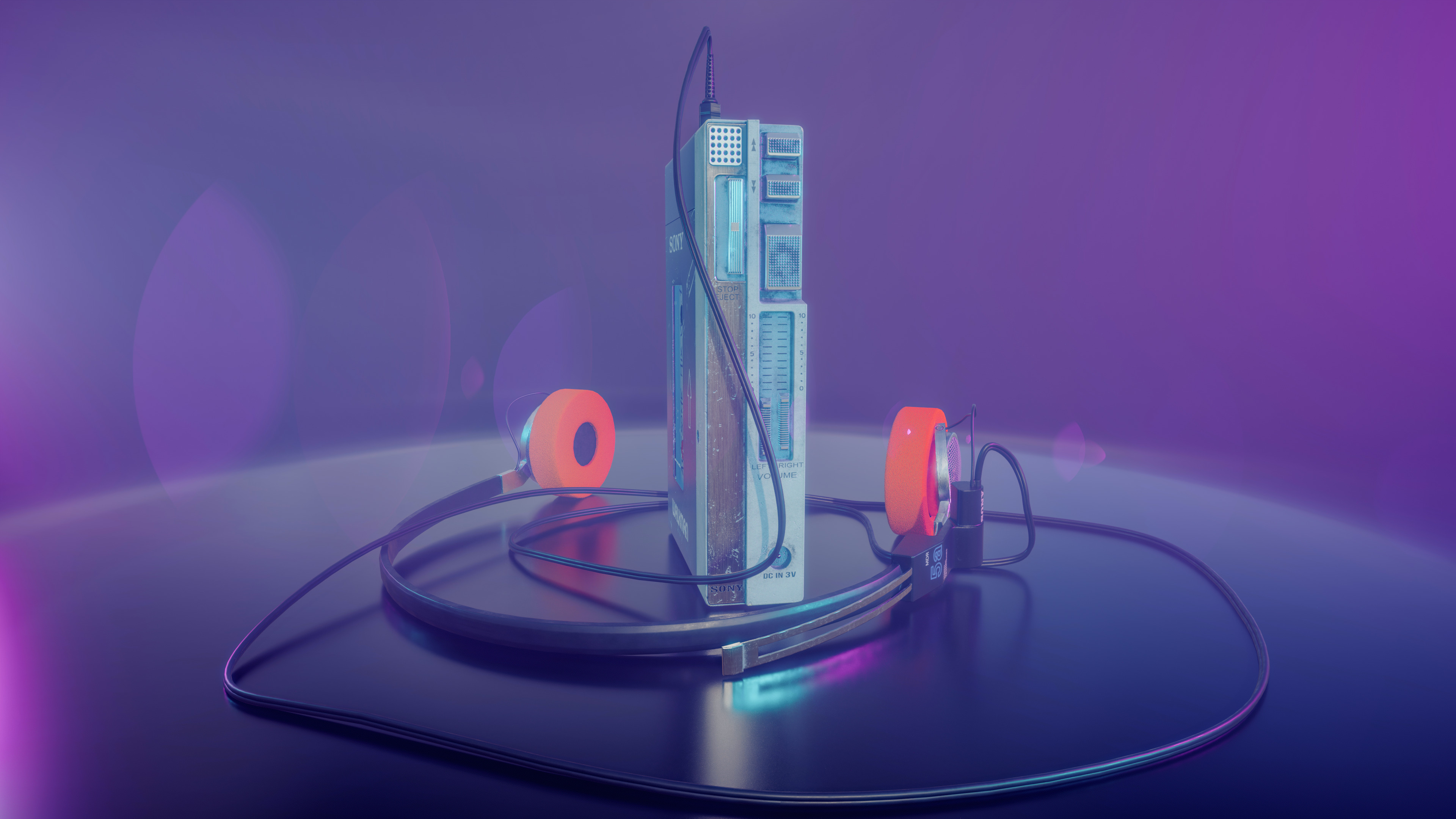 Sony Walkman TPS-L2 Low-poly 3D model_6