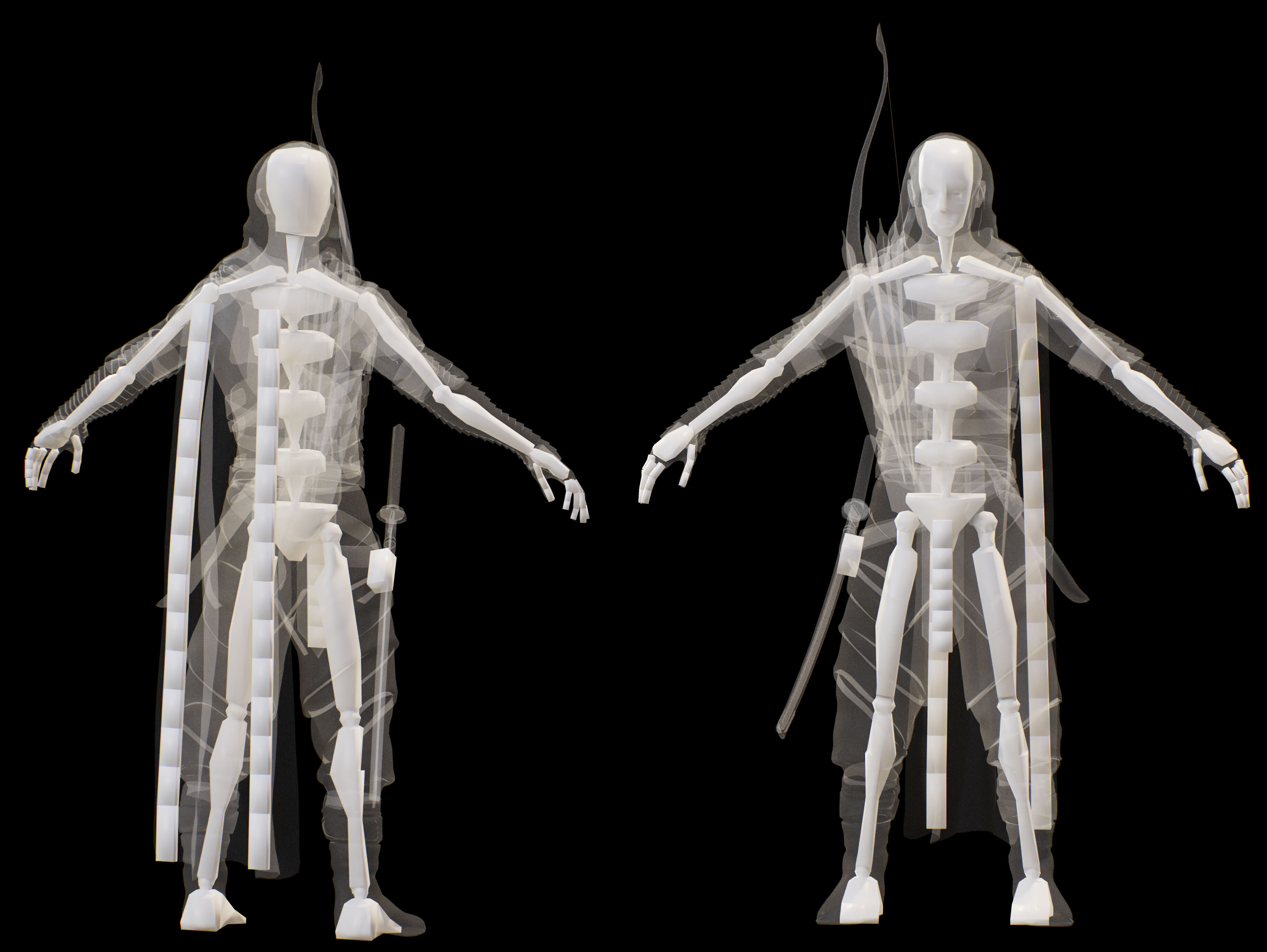 Post Apocalyptic Nomad Low-poly 3D model_13