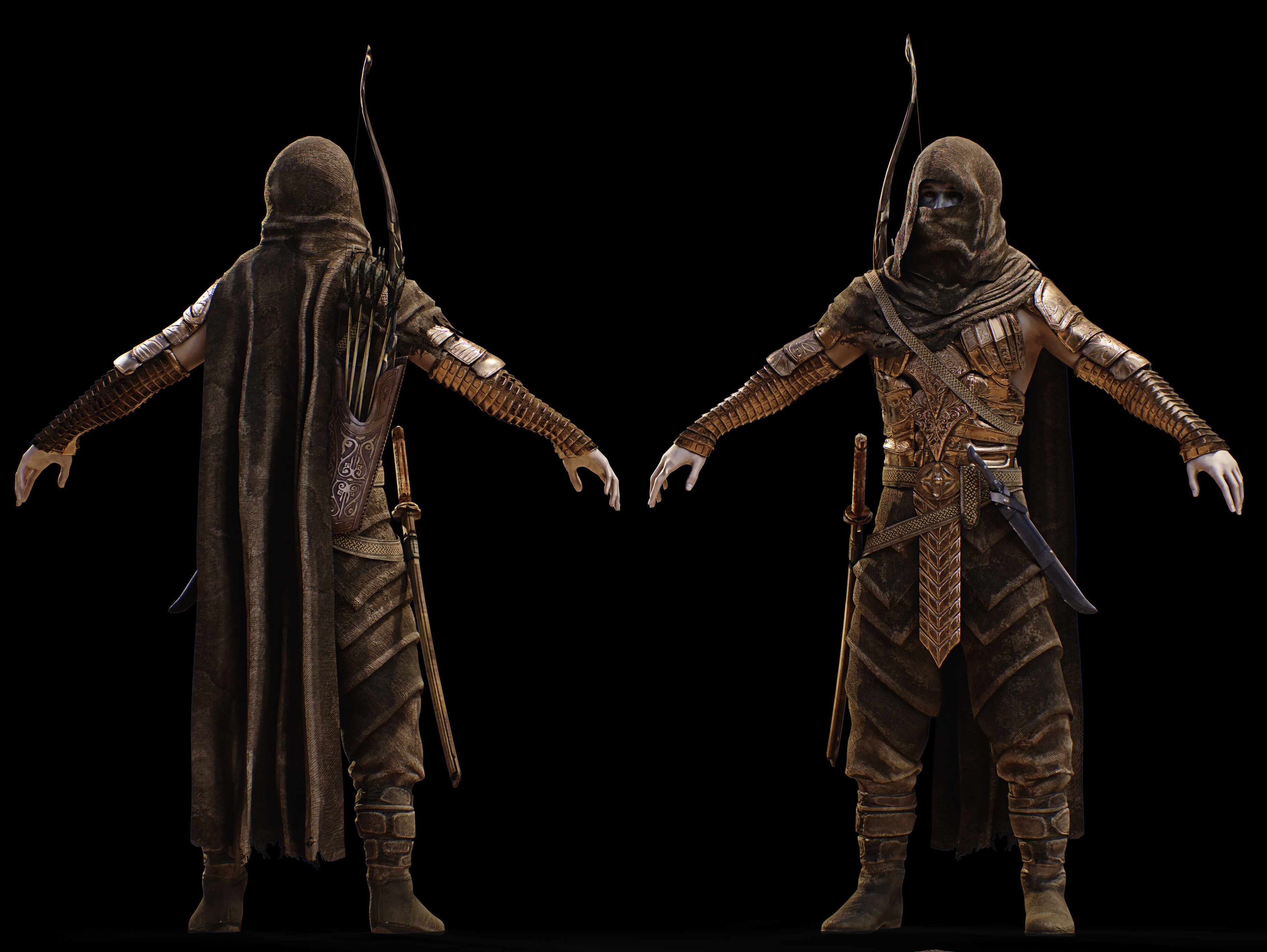 Post Apocalyptic Nomad Low-poly 3D model_11