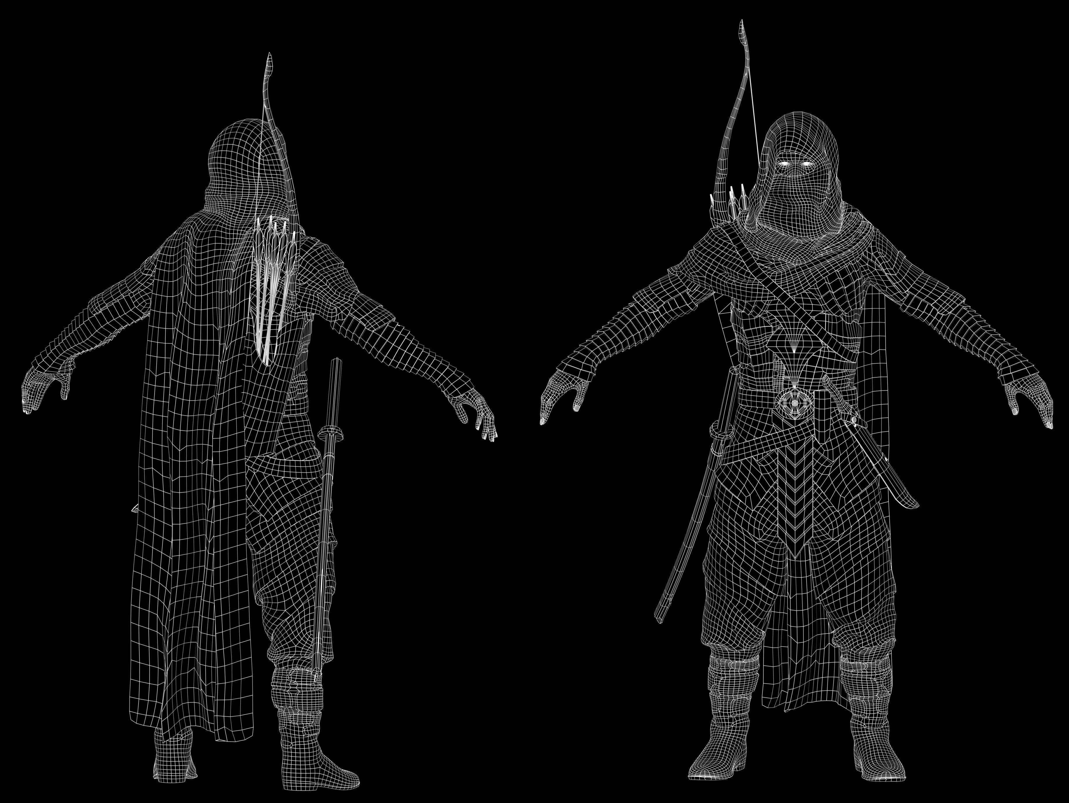 Post Apocalyptic Nomad Low-poly 3D model_12