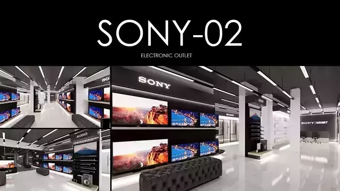 Electronics Outlet Interior - SONY-SMART
