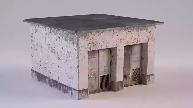 Ultra-Realistic Electrical Equipment Room 3D Model Low-poly 3D model