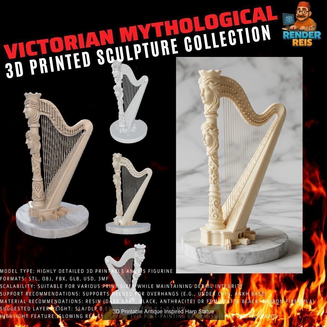 64 Piece Mythological 3D Print Collection _22