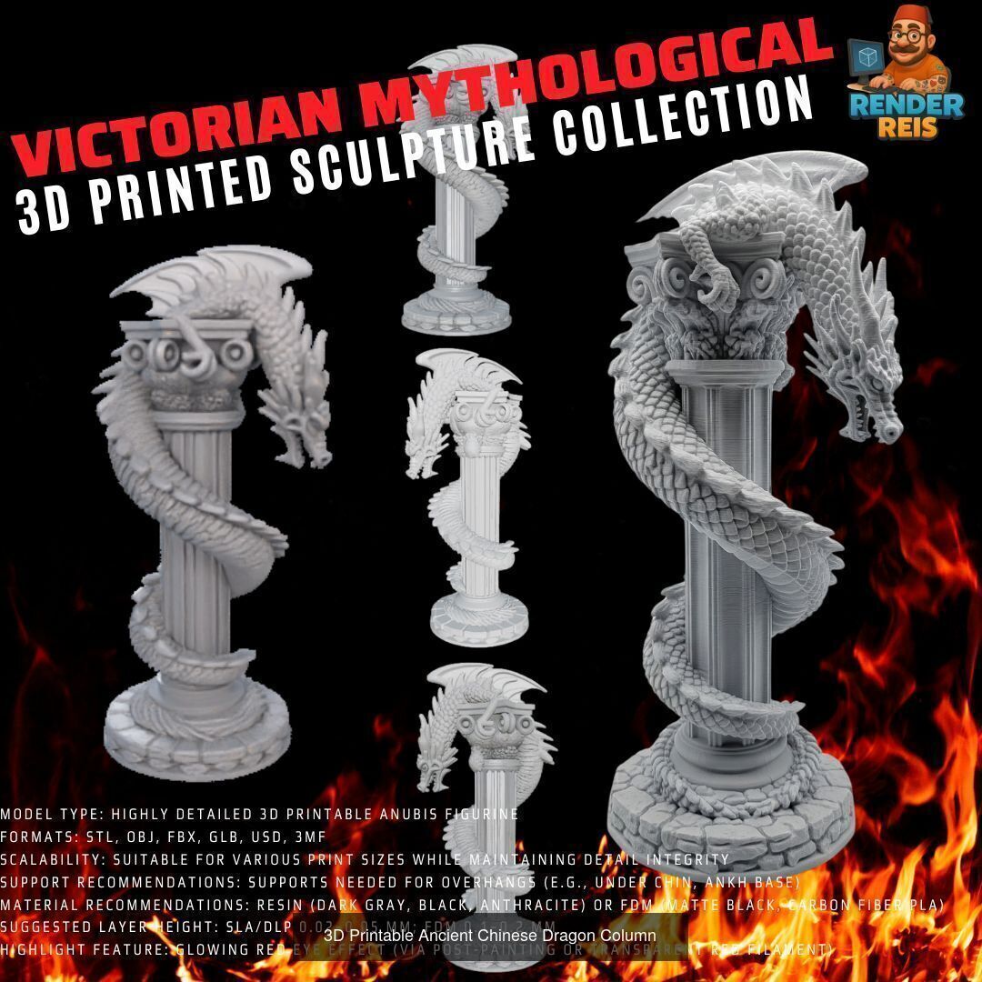64 Piece Mythological 3D Print Collection _16