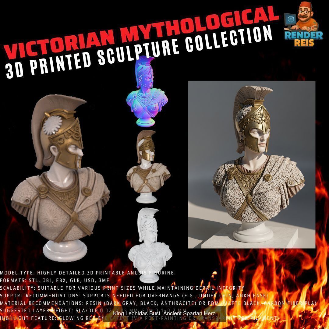 64 Piece Mythological 3D Print Collection _38