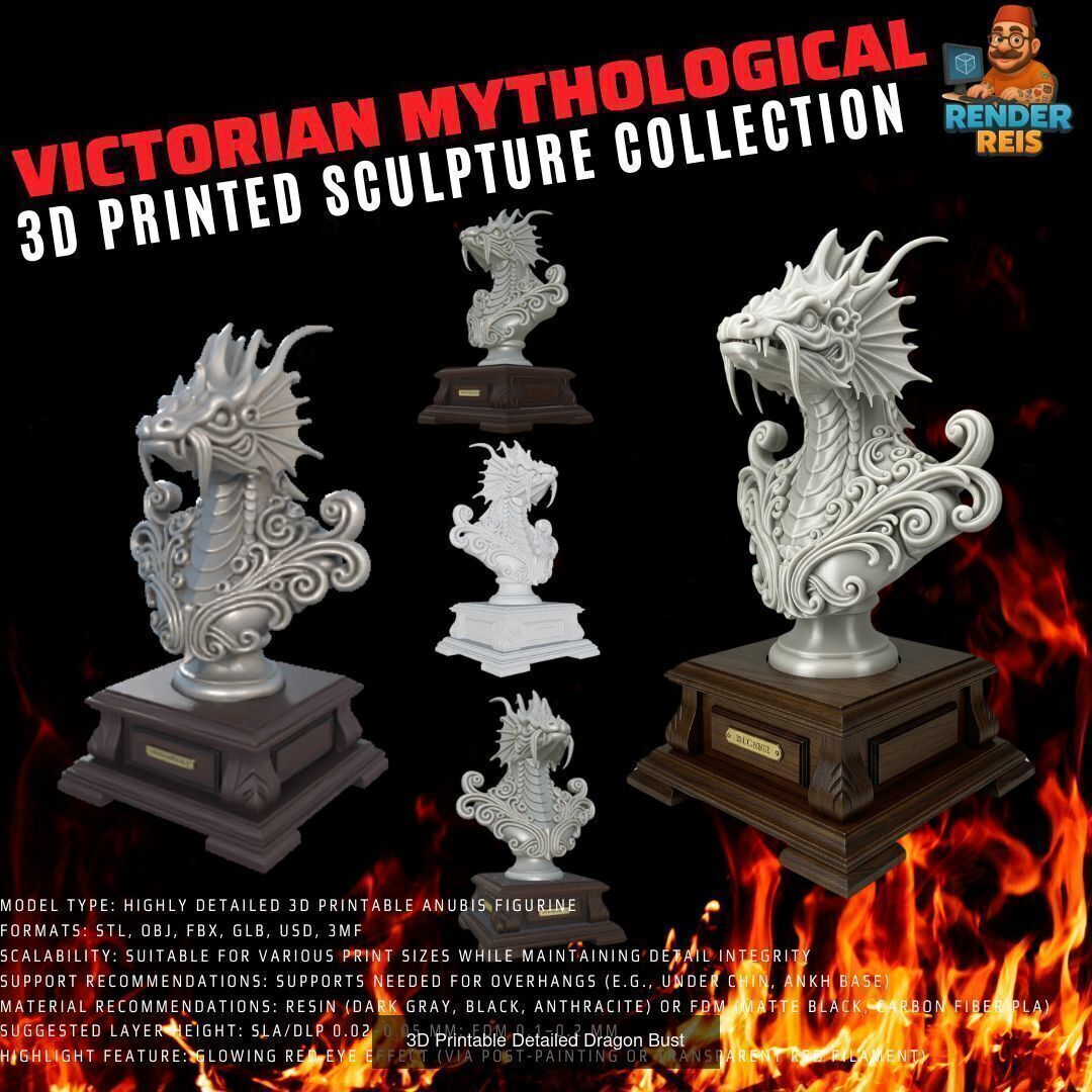 64 Piece Mythological 3D Print Collection _21