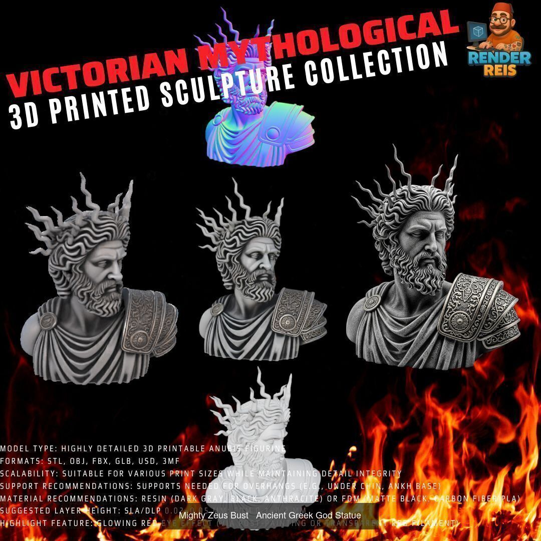 64 Piece Mythological 3D Print Collection _43