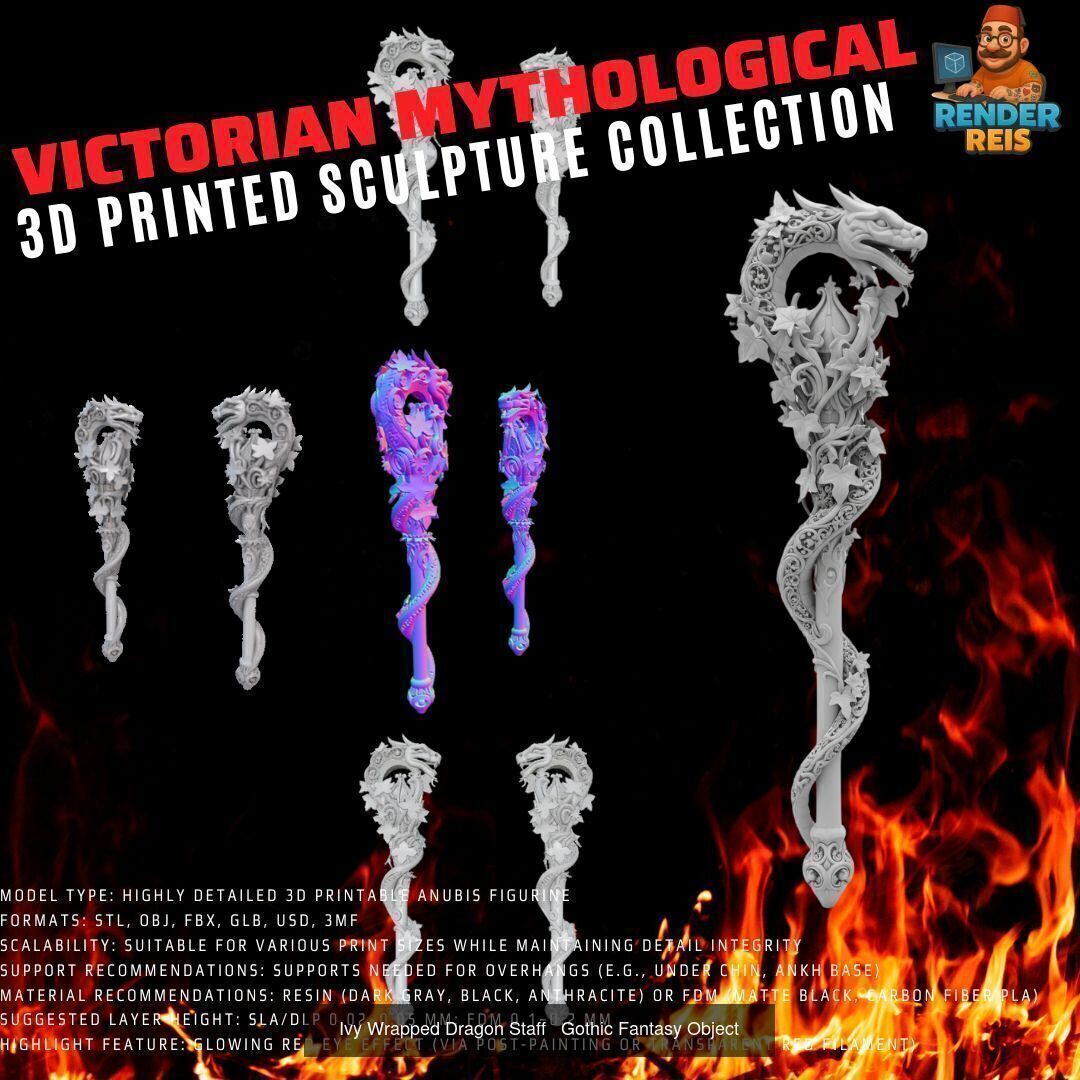 64 Piece Mythological 3D Print Collection _42
