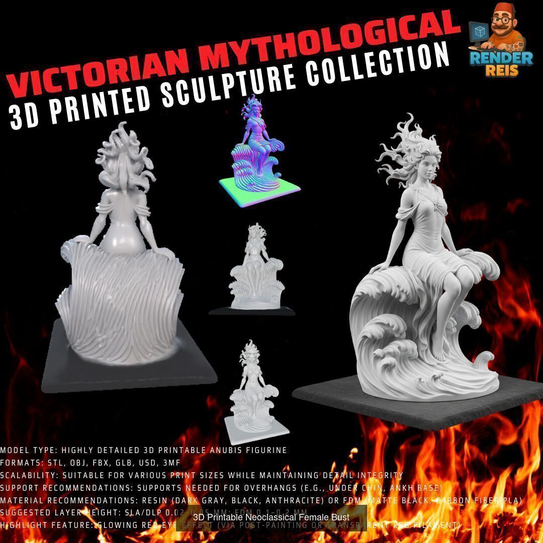 64 Piece Mythological 3D Print Collection _29