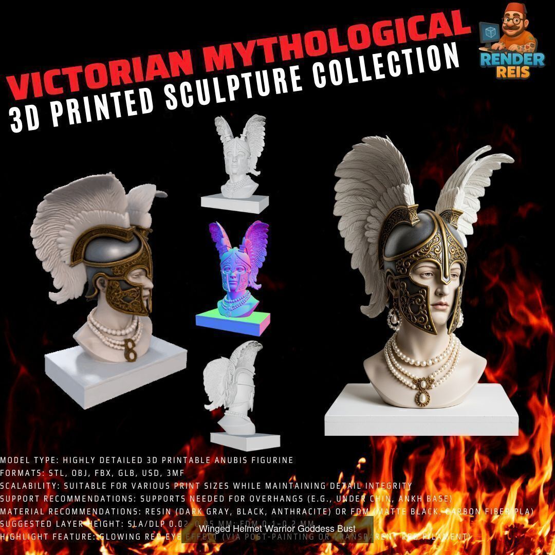 64 Piece Mythological 3D Print Collection _48
