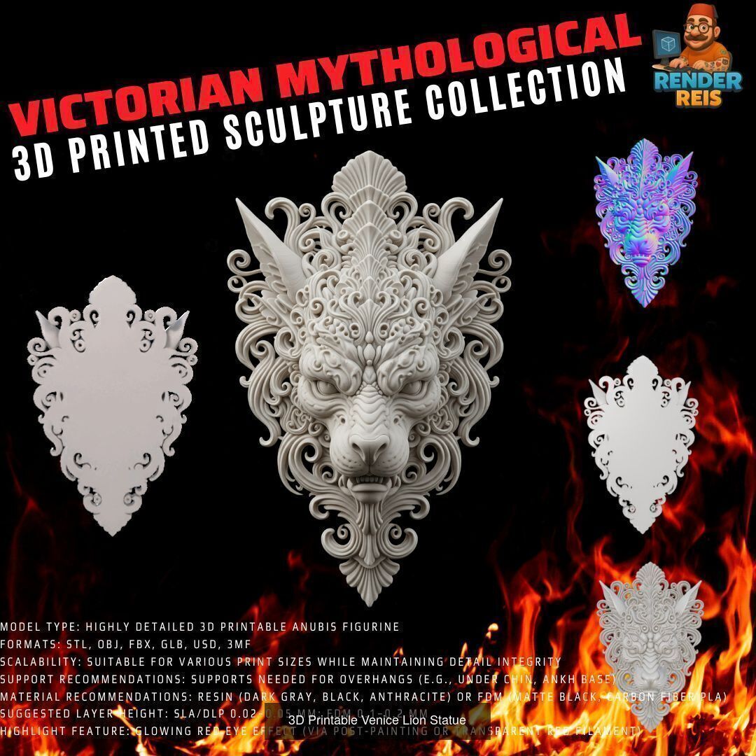 64 Piece Mythological 3D Print Collection _25