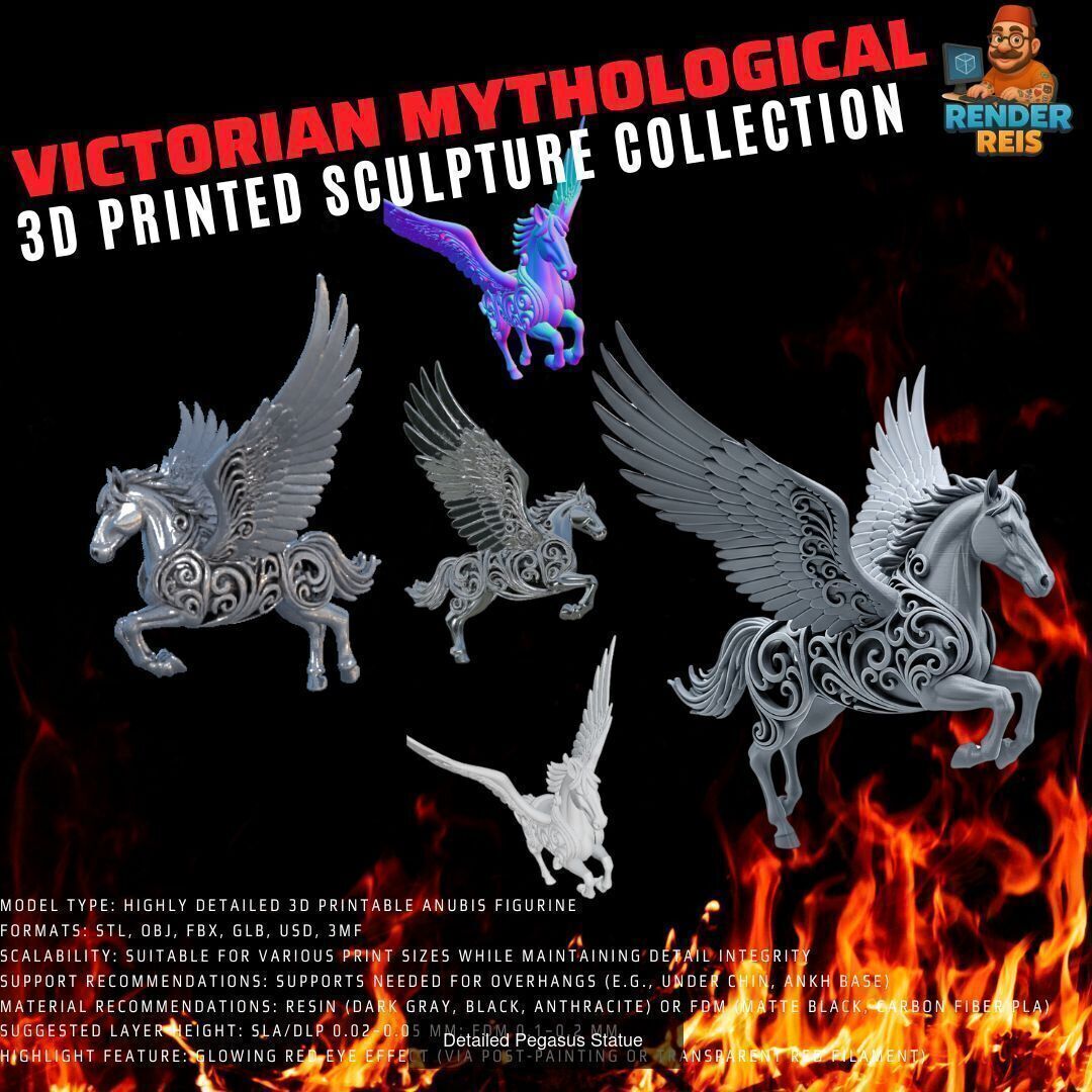 64 Piece Mythological 3D Print Collection _54