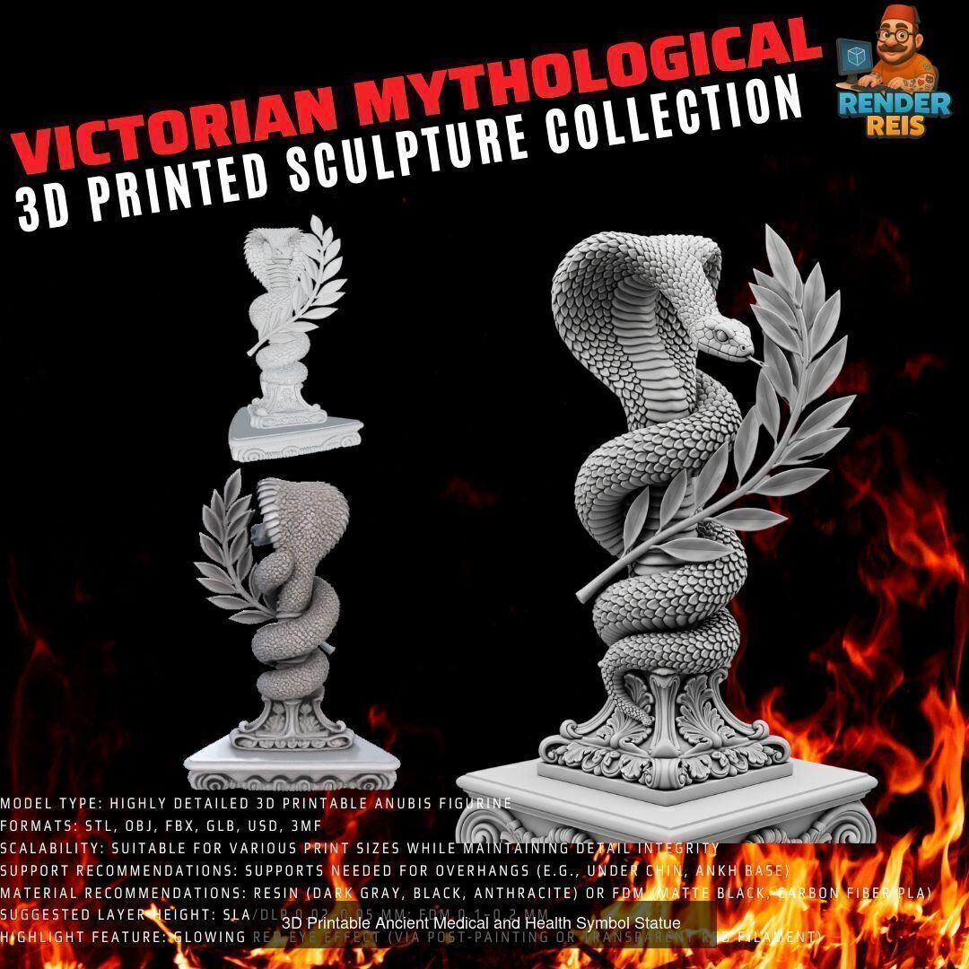 64 Piece Mythological 3D Print Collection _2