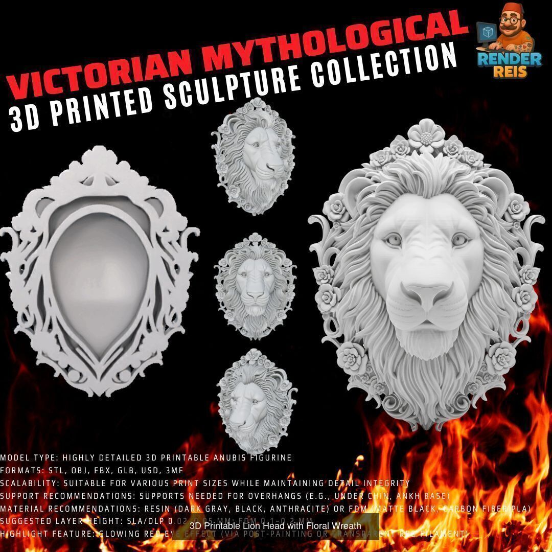 64 Piece Mythological 3D Print Collection _20