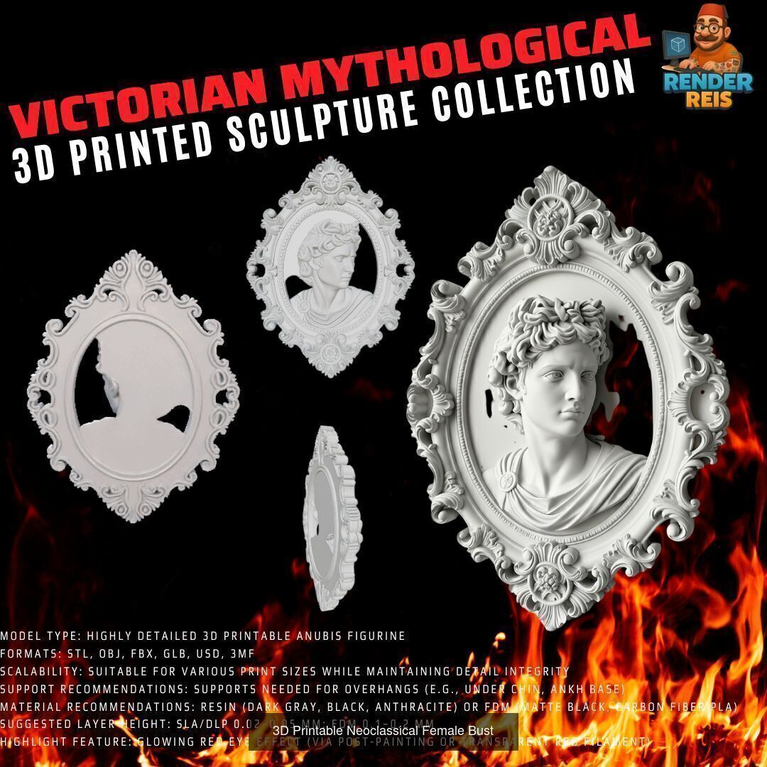 64 Piece Mythological 3D Print Collection _14