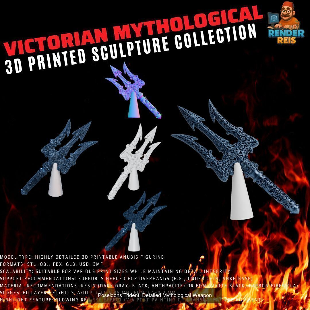 64 Piece Mythological 3D Print Collection _44