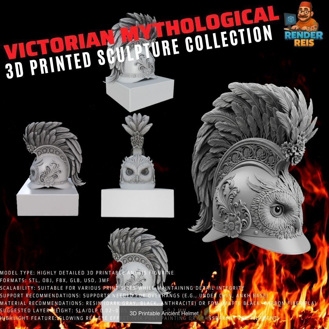 64 Piece Mythological 3D Print Collection _12