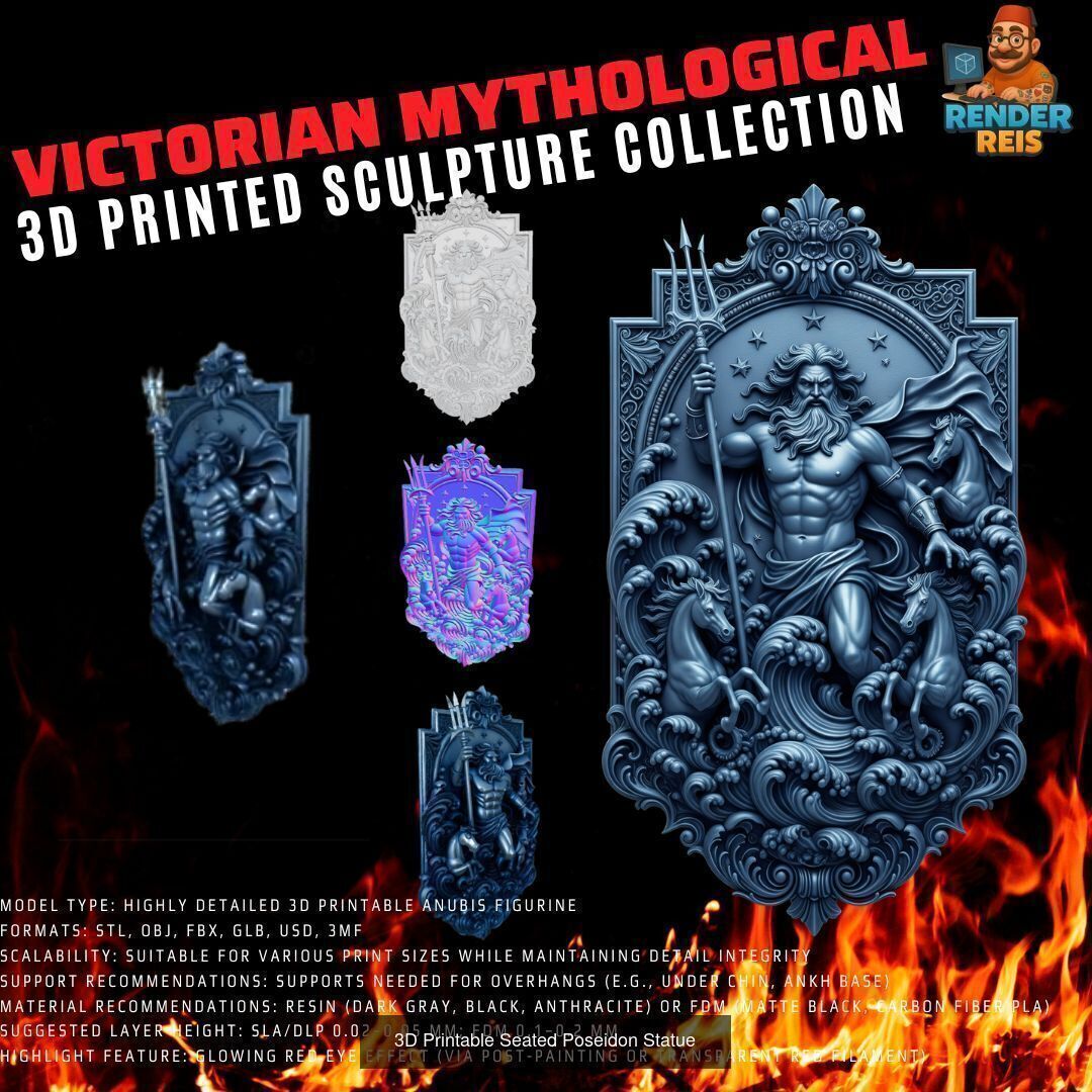 64 Piece Mythological 3D Print Collection _30