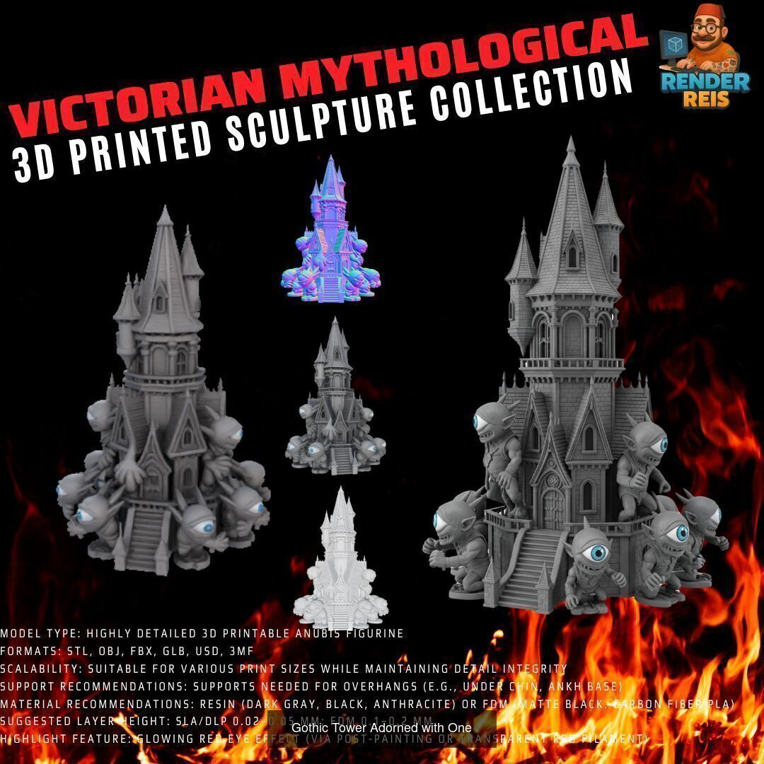 64 Piece Mythological 3D Print Collection _49