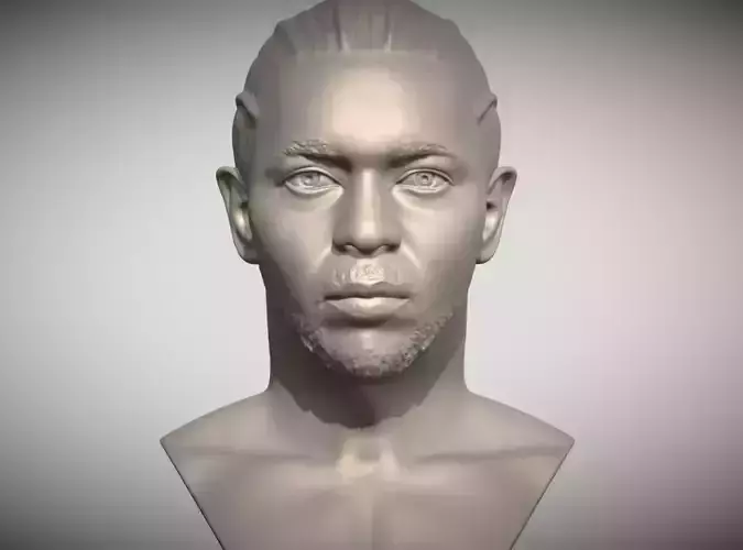 Kendrick Lamar bust 3D print model