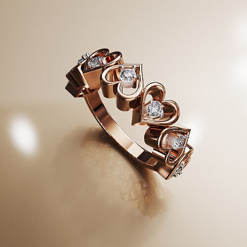 ring gold 3D print model
