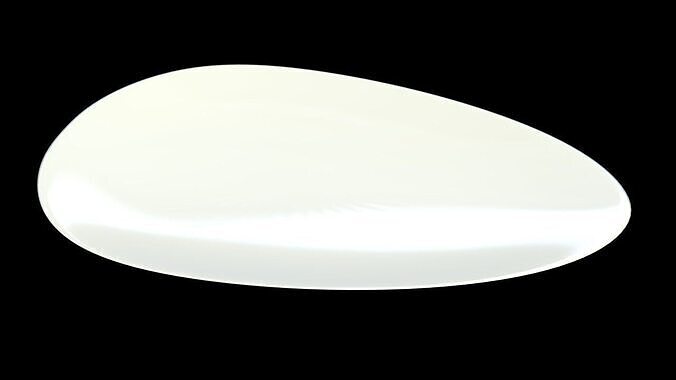 Egg shape plate 3D model