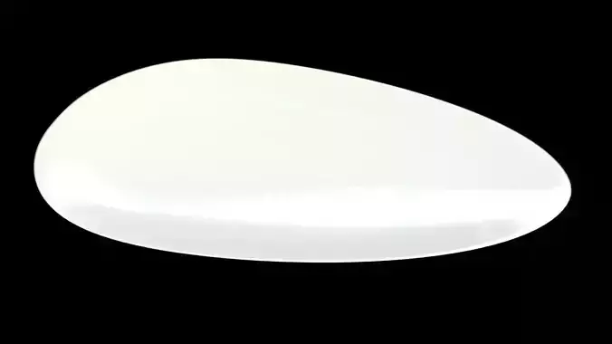 Egg shape plate