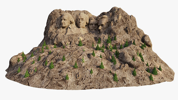 Mount Rushmore 3D model