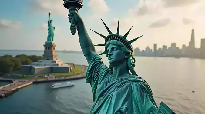 Statue of Liberty 3D Model lowpoly