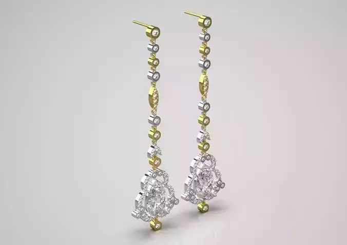 bride jewelry earring je0032 3D print model