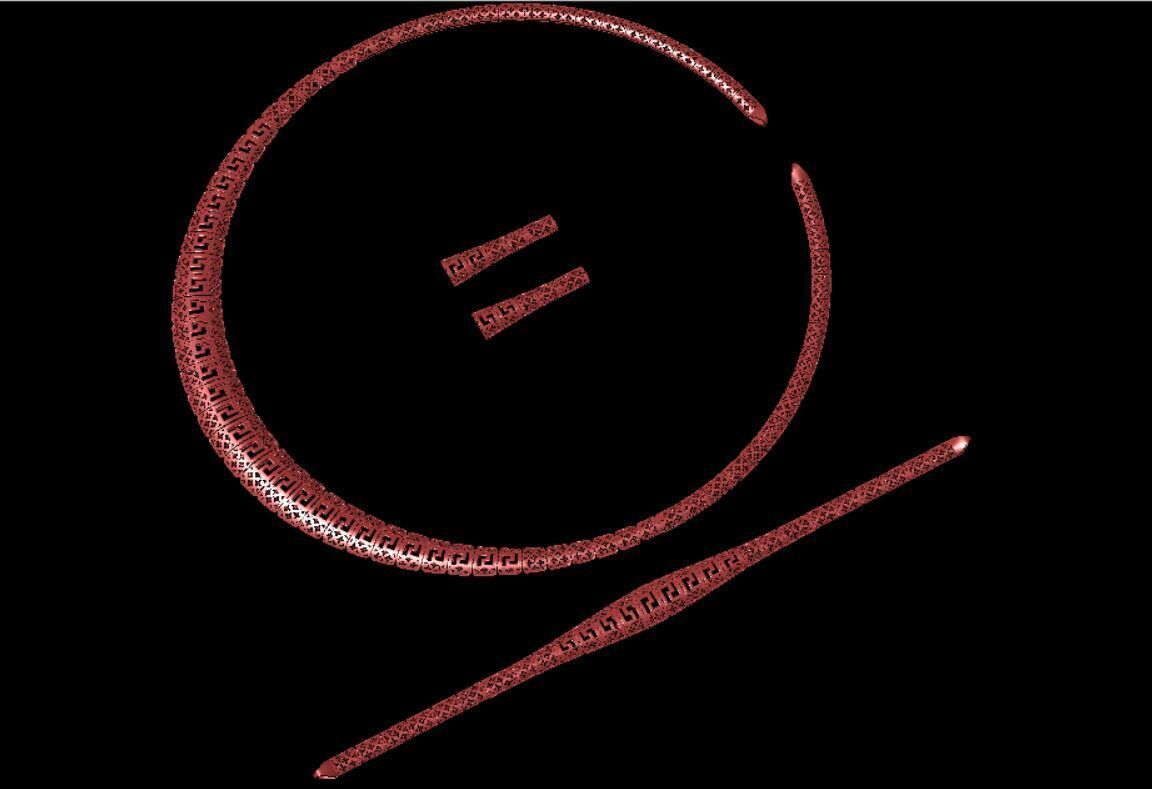 wedding set for gold 3D print model_1