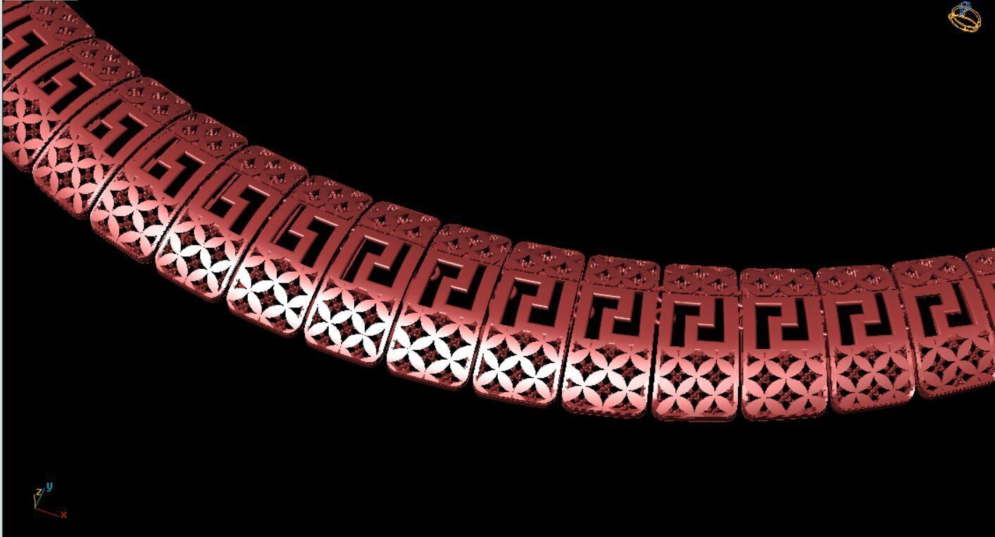 wedding set for gold 3D print model_2