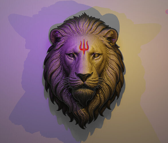 LION PENDENT  3D print model