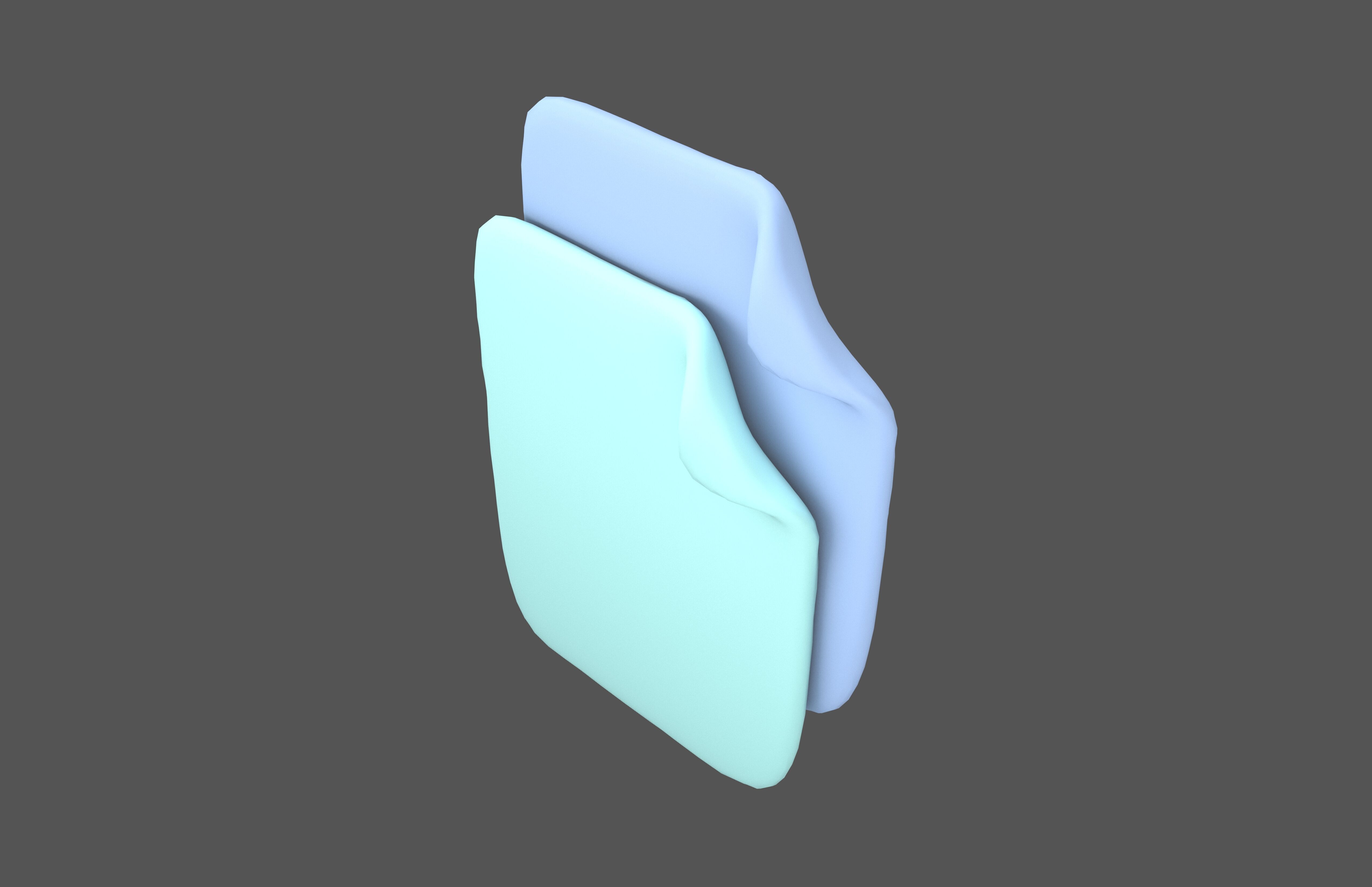 Copy Icon v1 002 Low-poly 3D model_3
