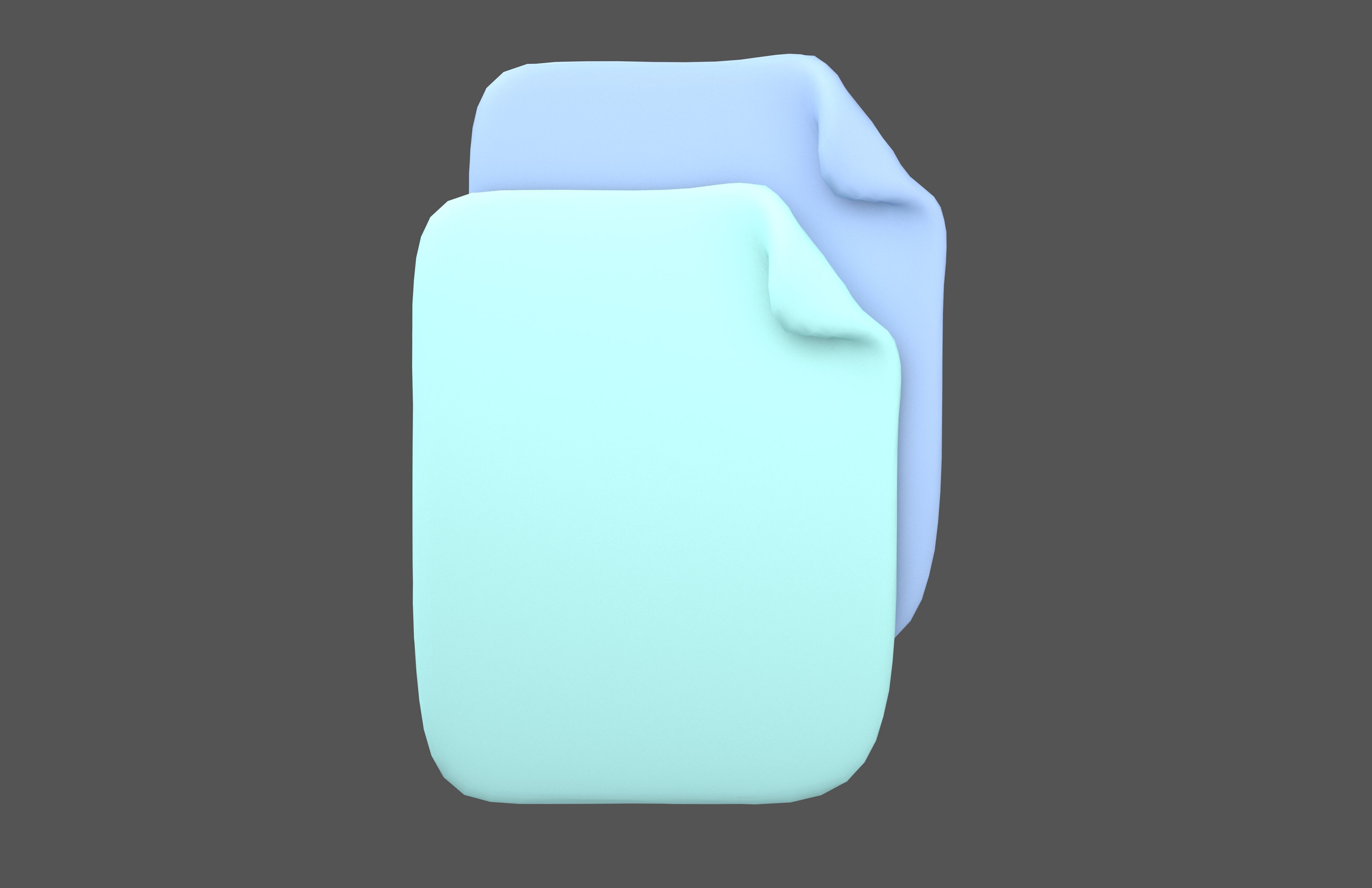 Copy Icon v1 002 Low-poly 3D model_2