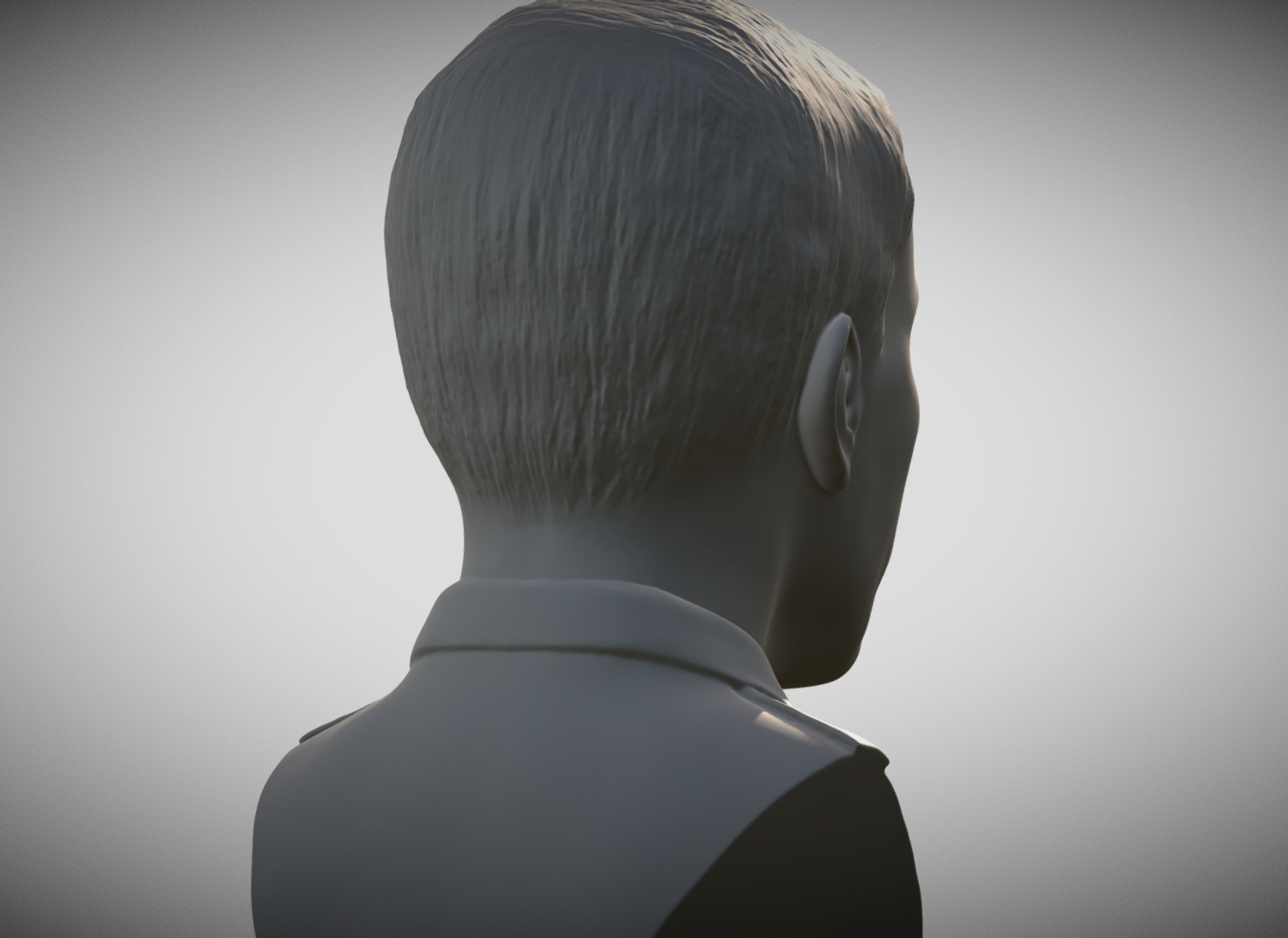 Hans Landa from Inglourious Basterds bust for 3D printing 3D print model_5