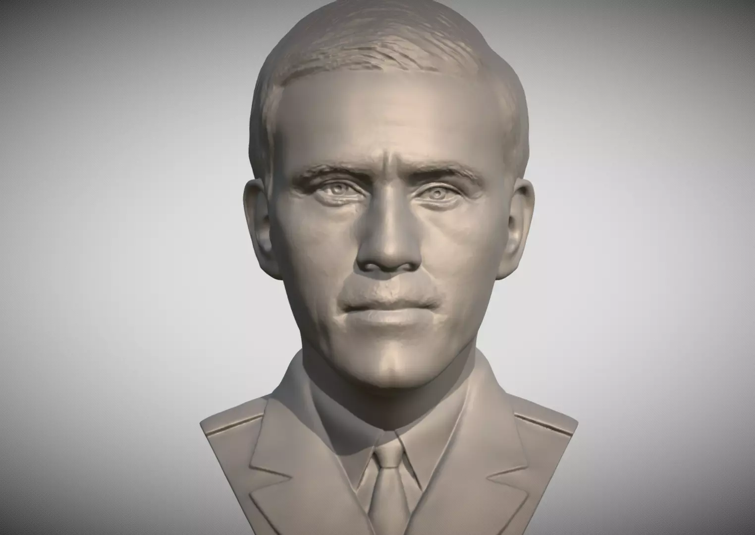 Hans Landa from Inglourious Basterds bust for 3D printing 3D print model_0