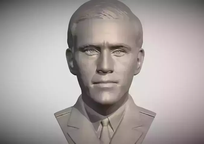 Hans Landa from Inglourious Basterds bust for 3D printing 3D print model