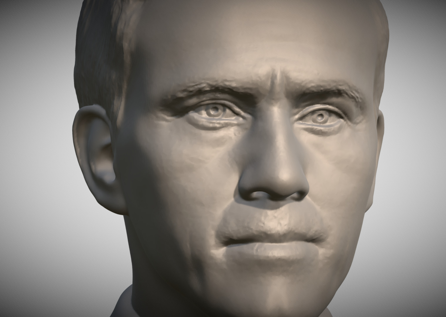Hans Landa from Inglourious Basterds bust for 3D printing 3D print model_10