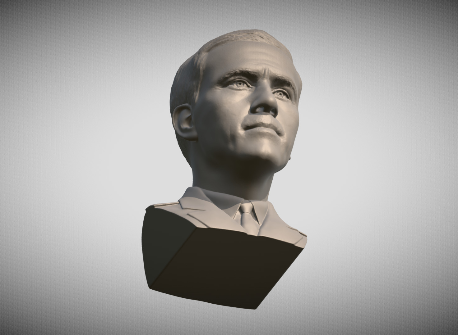 Hans Landa from Inglourious Basterds bust for 3D printing 3D print model_14
