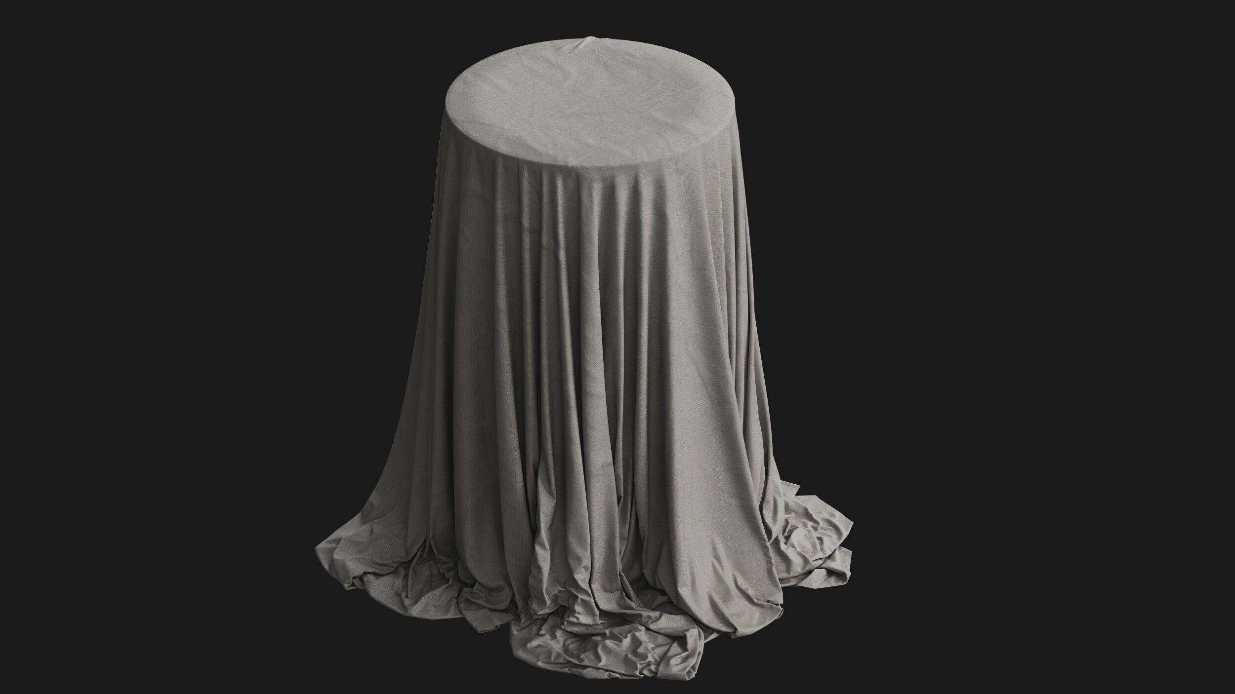 Covered Modern Chair 01 3D model_2