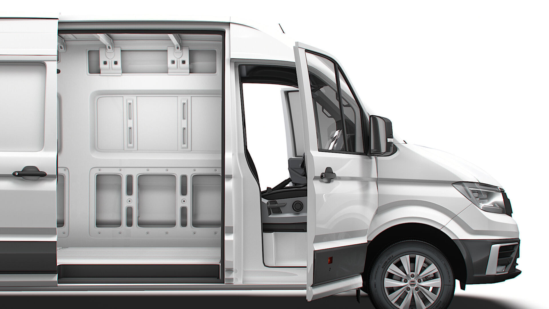 MAN TGE Van MWB LR HQInterior 2025 3D model_1