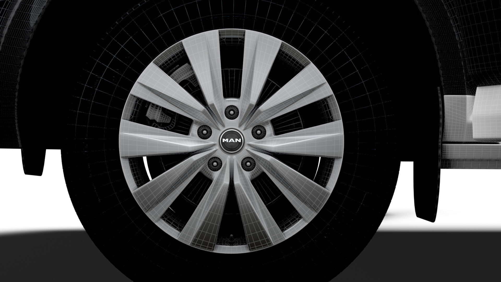 MAN TGE Van MWB LR HQInterior 2025 3D model_27