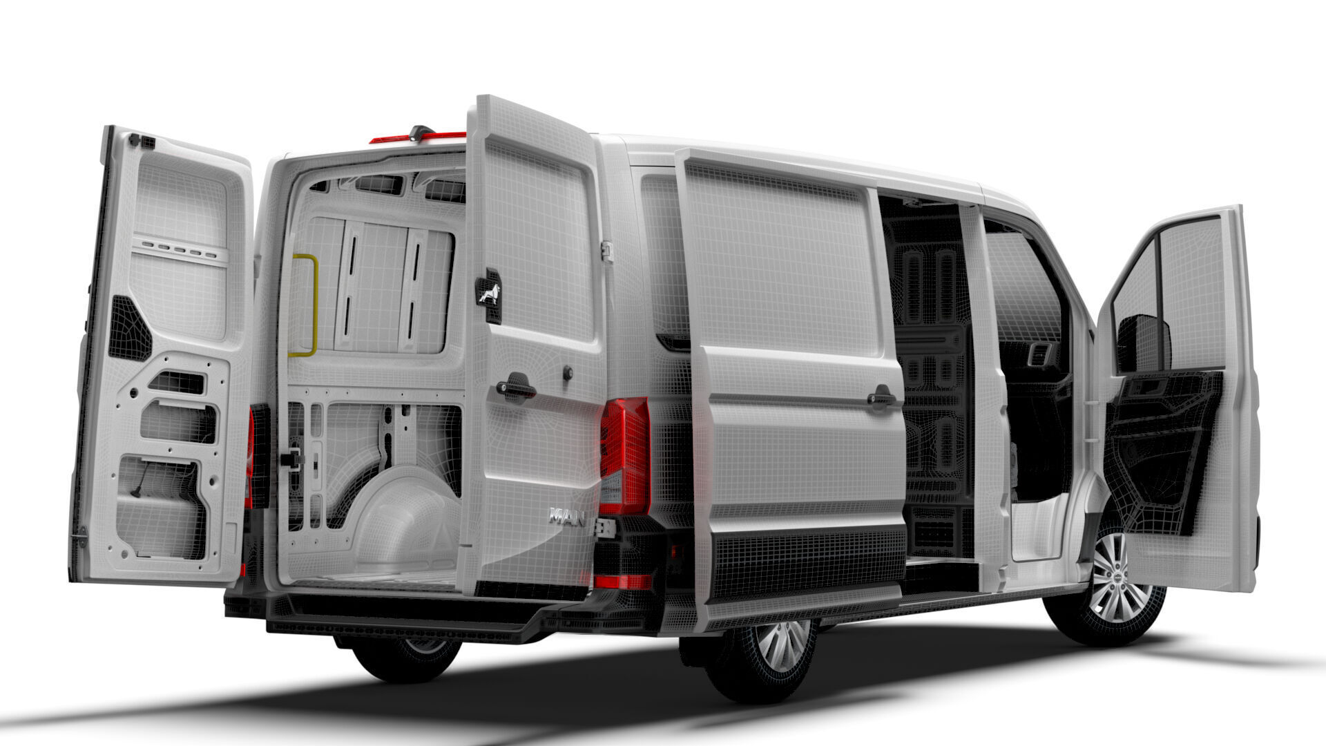 MAN TGE Van MWB LR HQInterior 2025 3D model_20